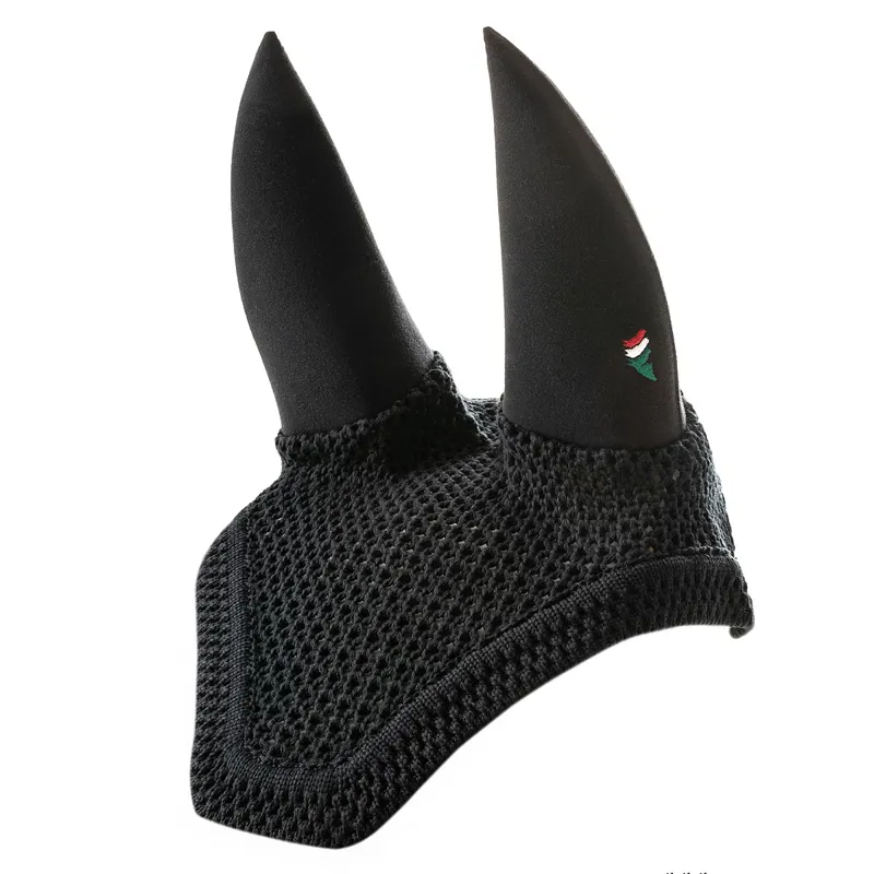 Equiline Dave Soundless Ear Net - Black