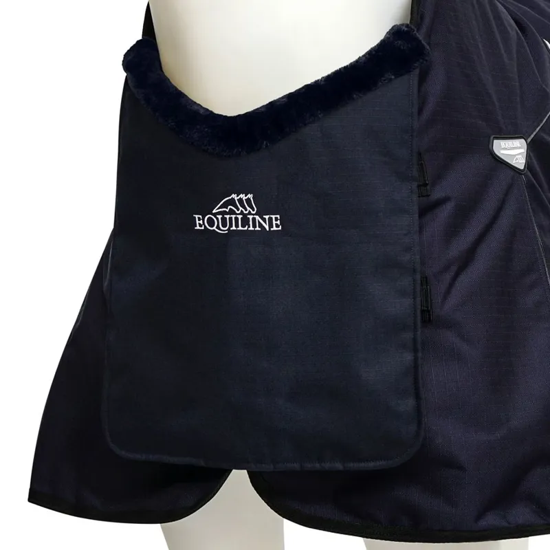 Equiline Bavette Buckle Protector Blanket Bib - Blue-1
