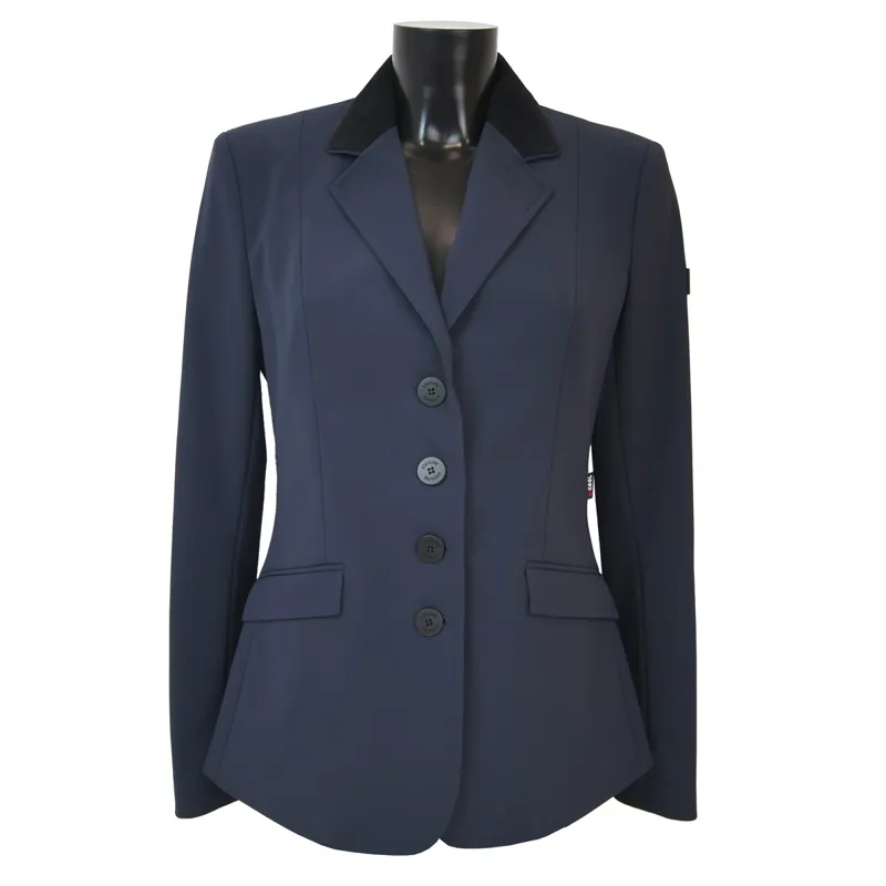 Equiline Gait Customized Ladies Show Jacket - Blue/Black/Navy