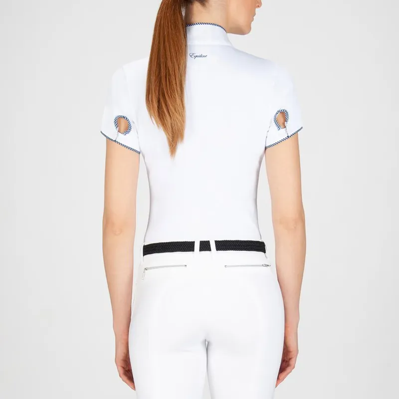 Equiline Greta Ladies Show Shirt - White-1