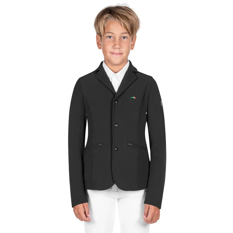 Equiline Jonnyk Junior Boys Show Coat - Black-1