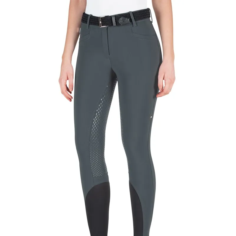 Equiline Adellek Full Grip Women's Breeches - Night Gray