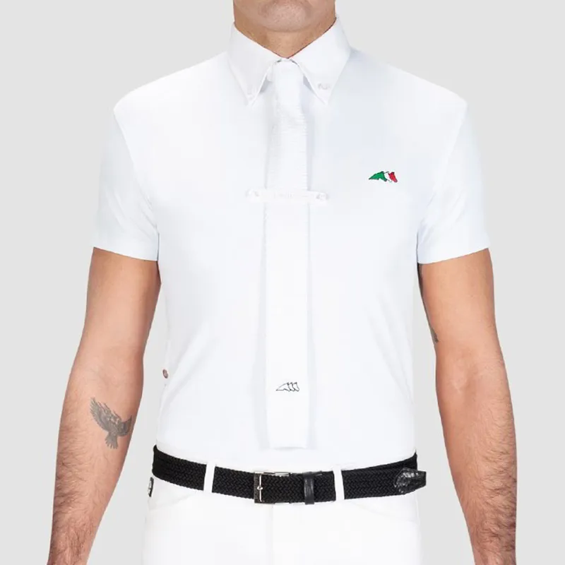 Equiline Fox Men's Show Shirt - White