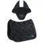 Equiline EQTRICOLORE Dressage Saddle Pad and Ear Net Set - Black