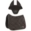 Equiline EQTRICOLORE Dressage Saddle Pad and Ear Bonnet Set - Brown