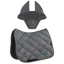 Equiline EQTRICOLORE Dressage Saddle Pad and Ear Net Set - Grey