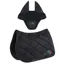 Equiline EQTRICOLORE Jump Saddle Pad and Ear Net Set - Black