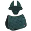 Equiline EQTRICOLORE Jumping Saddle Pad and Ear Net Set - Green