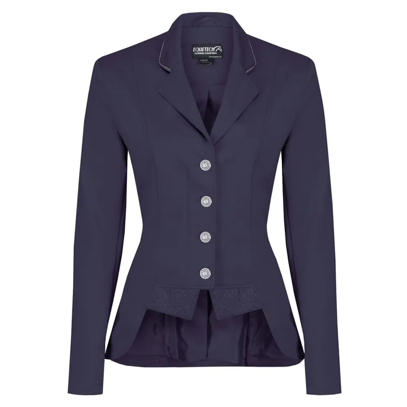 Equetech Moonlight Women Dressage Show Jacket - Navy - 42in