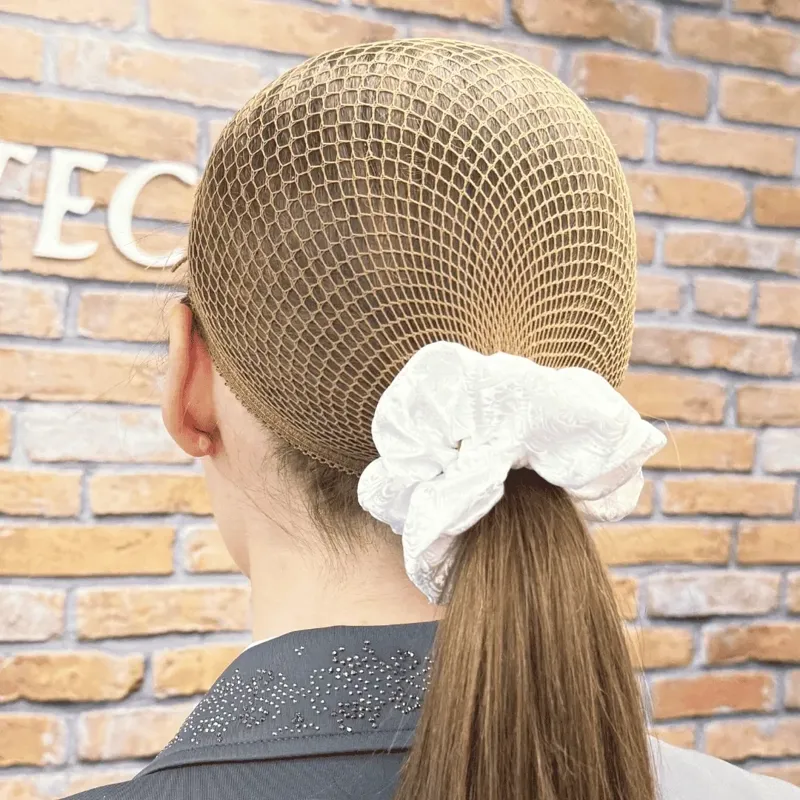 Equetech 2-In-1 HD Show Hair Nets - Brown-1