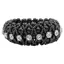 Equetech Beaded Crystal Bun Ring Scrunchie - Black