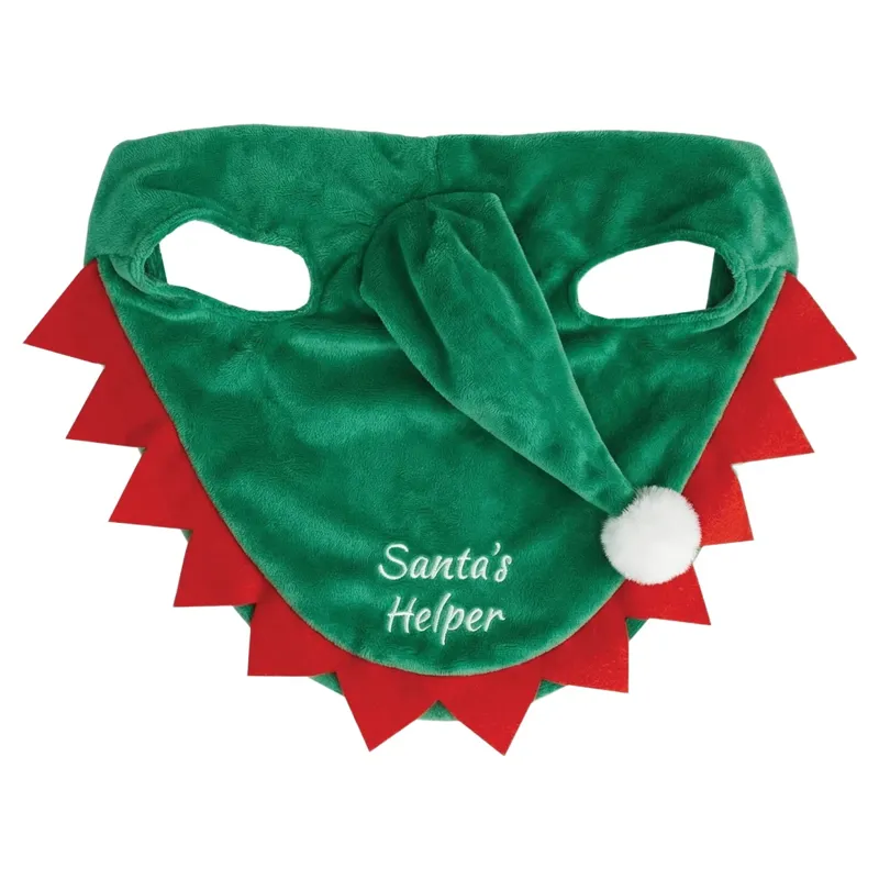 Equetech Cheeky Elf Festive Christmas Tail Tassel in Green