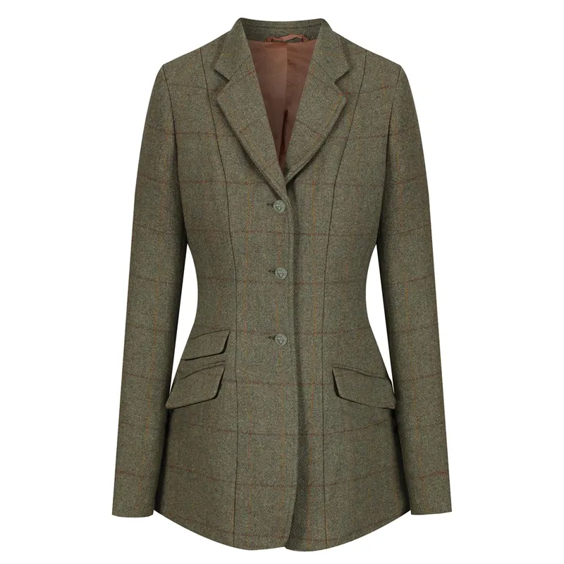 Equetech Claydon Beaufort Women's Tweed Show Coat - Green
