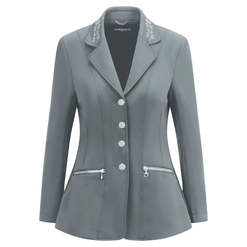 Equetech Crystal Water-Resistant Women's Show Coat - Grey