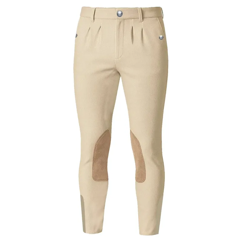 Equetech Elite Knee Patch Men's Competition Breeches - Beige