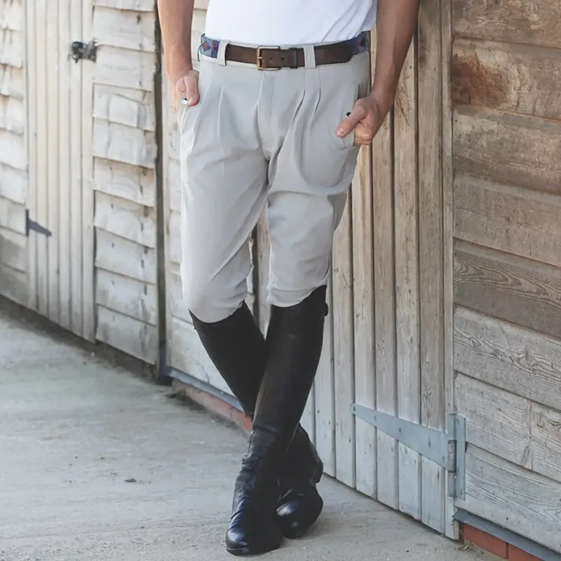 Equetech Elite Knee Patch Men's Breeches - Gray-1
