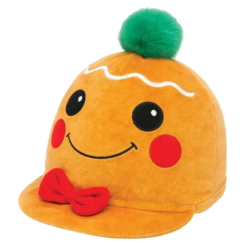 Equetech Christmas Helmet Cover - Gingie Gingerbread