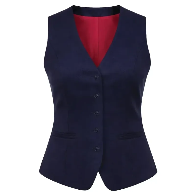 Equetech Heritage Womens Show Vest - Navy-1