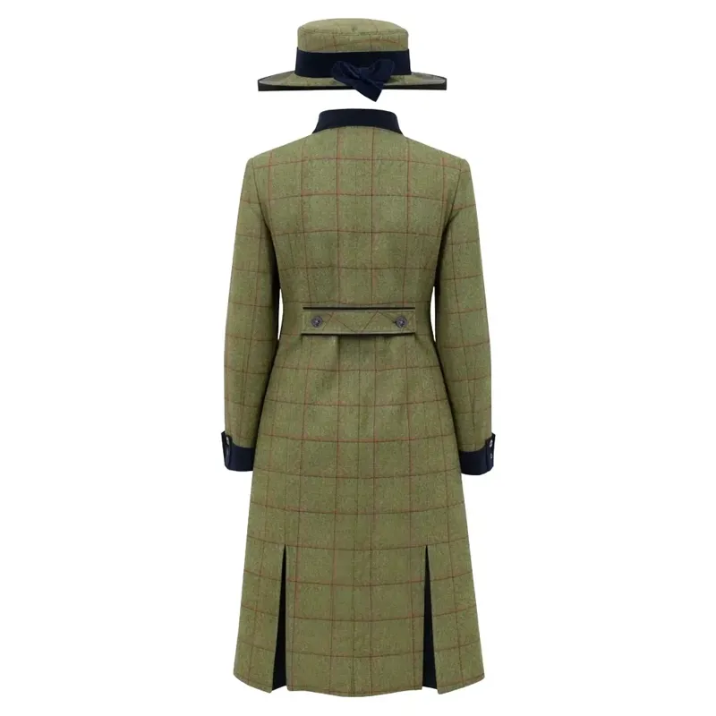 Equetech Launton Tweed Women's Leadline Jacket and Hat - Green-1