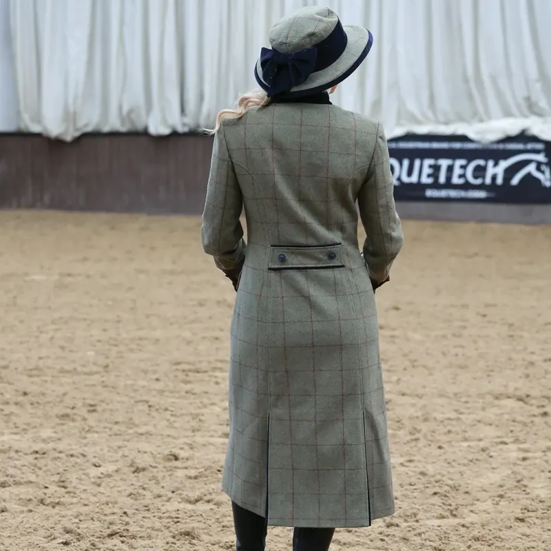Equetech Launton Tweed Women's Leadline Jacket and Hat - Green-3