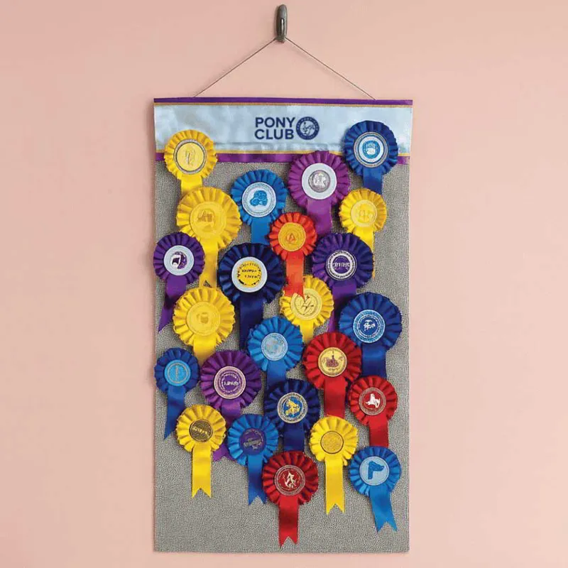 Equetech Pony Club Ribbon Holder Display Hanger - Navy