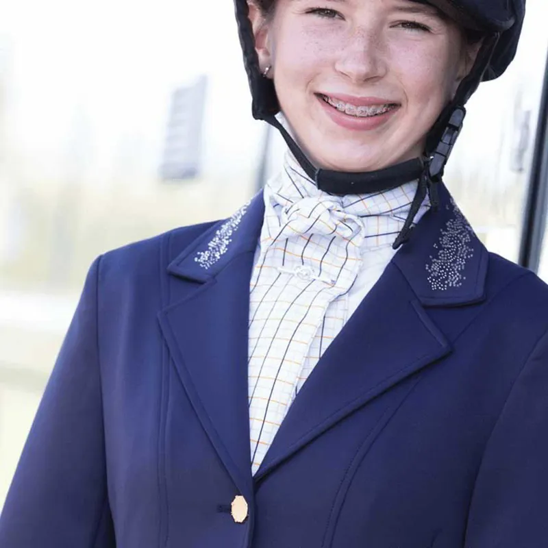 Equetech Pony Club Ready-Tied Stock Tie - White-1