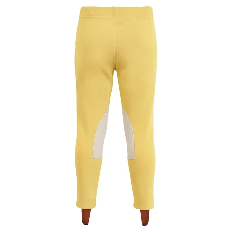 Equetech Sovereign Knee Patch Junior Competition Jodhpurs - Canary-1