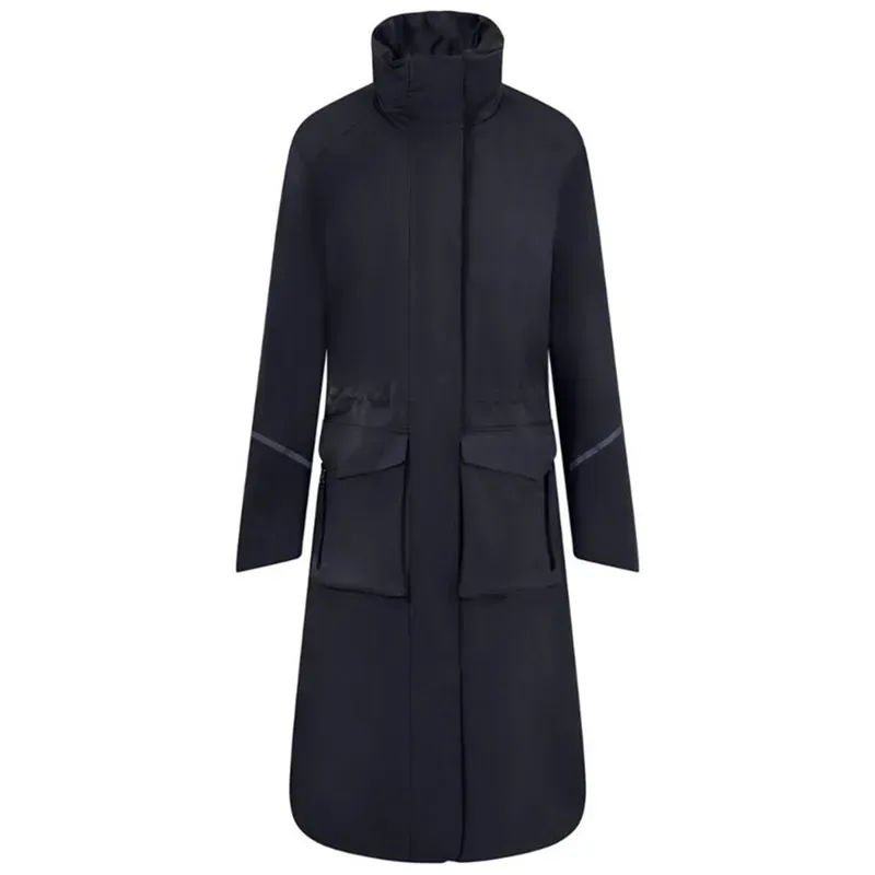Equetech Utopia Luxe Women's Long Waterproof Riding Coat - Navy