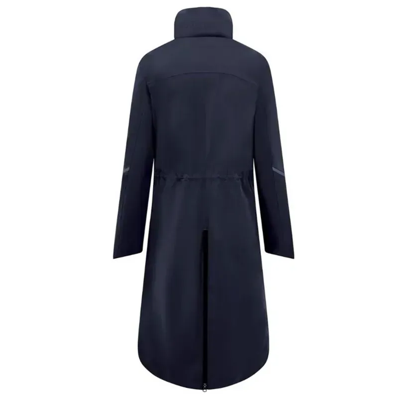 Equetech Utopia Luxe Women's Long Waterproof Riding Coat - Navy-3