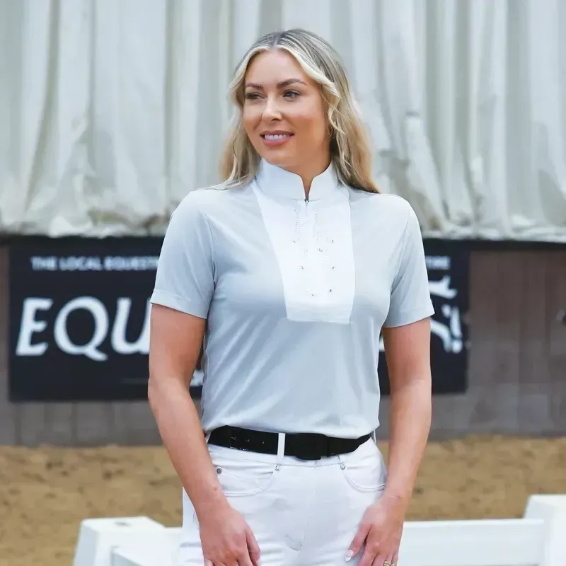 Equetech Virginia Women's Show Shirt - Grey-5