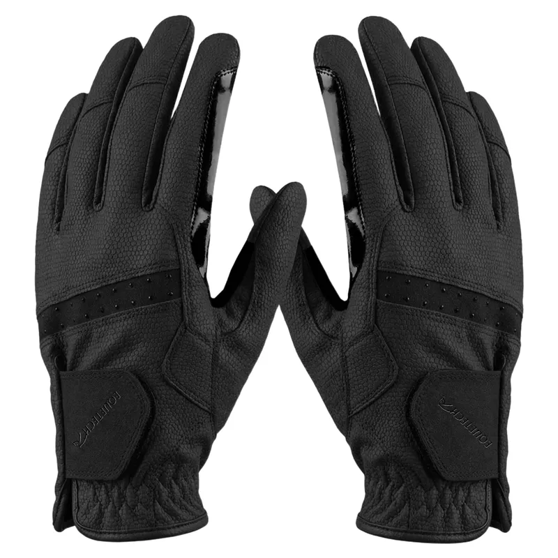 Equetech Winter Contact Youth Riding Gloves - Black
