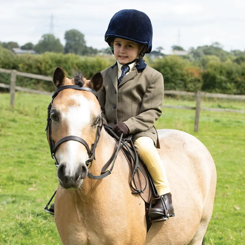 Equetech Bellingham Junior Tweed Show Coat - Green-1