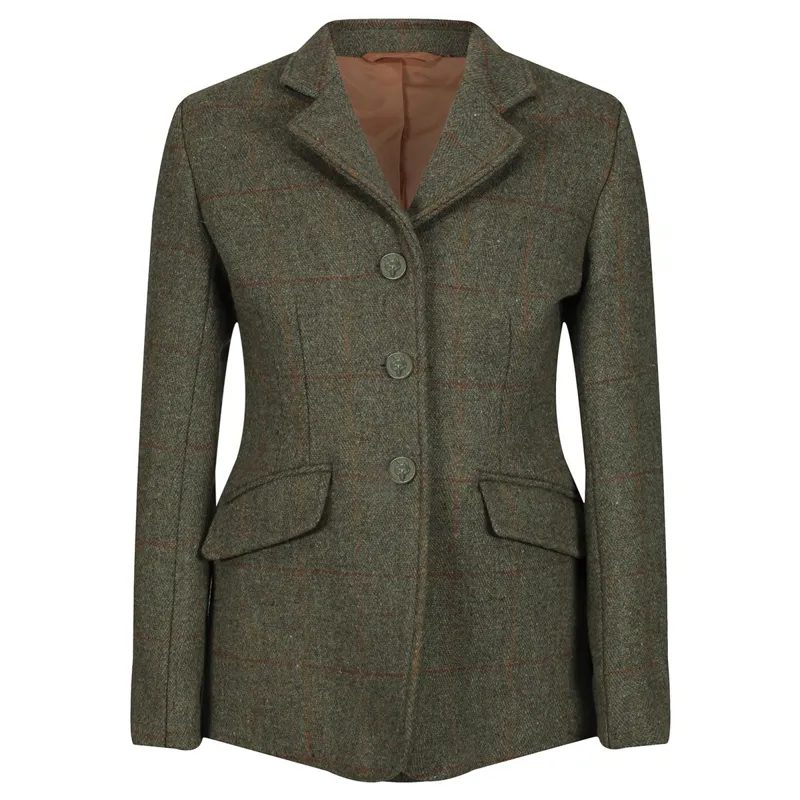 Equetech Claydon Tweed Junior Show Jacket - Green