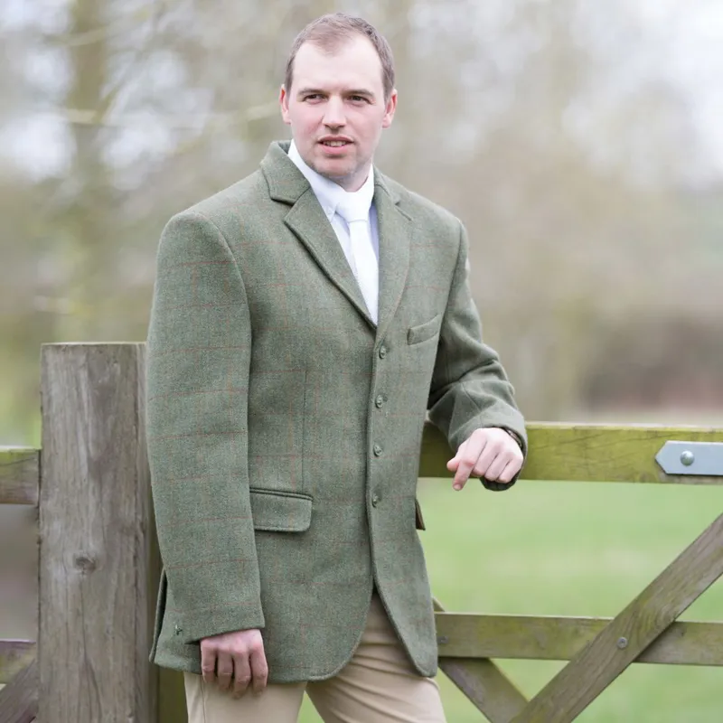 Equetech Claydon Tweed Men's Show Coat - Green