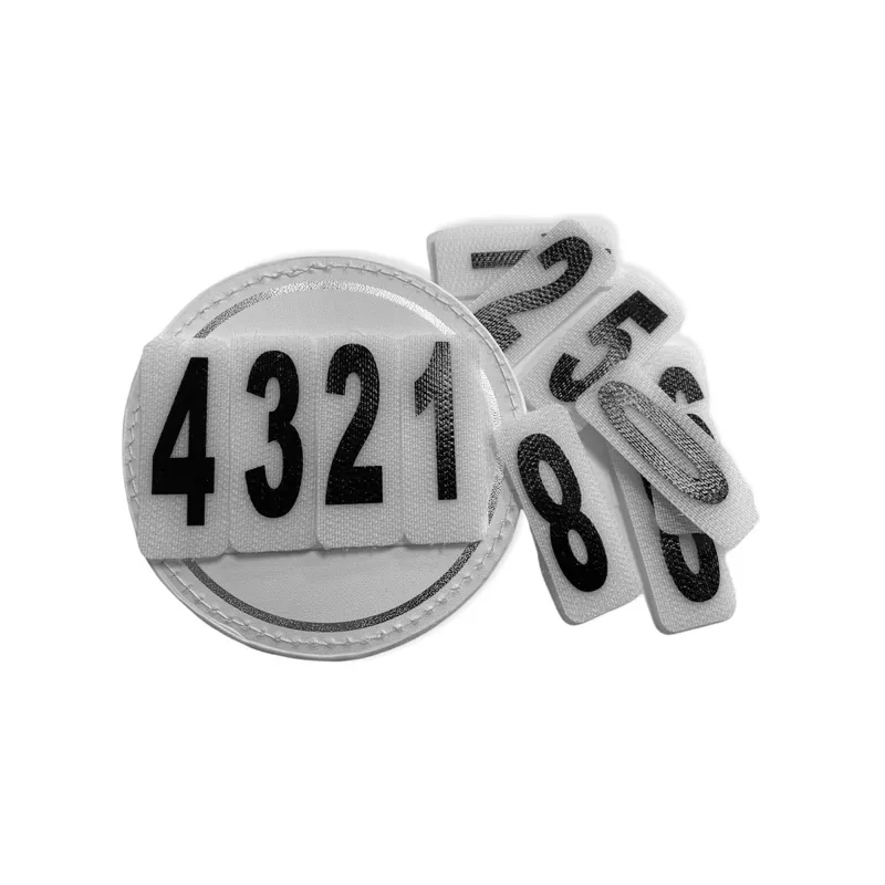 Equetech Velcro Competition Numbers - White-1
