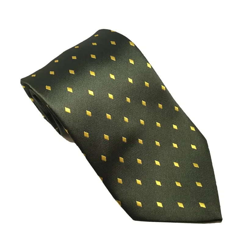 Equetech Diamond Junior Show Tie - Forest/Gold