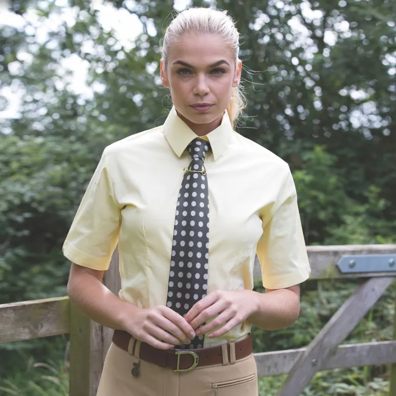 Equetech Flexion Ladies Show Shirt - Soft Yellow