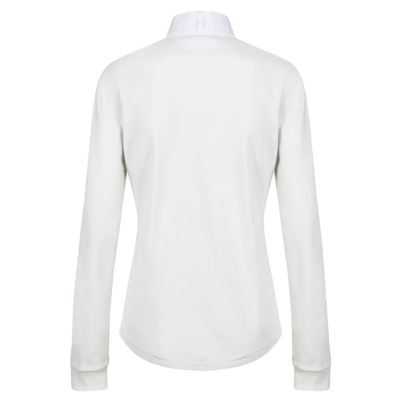 Equetech Foxhunter Womens Cotton Show Shirt - Ecru-1