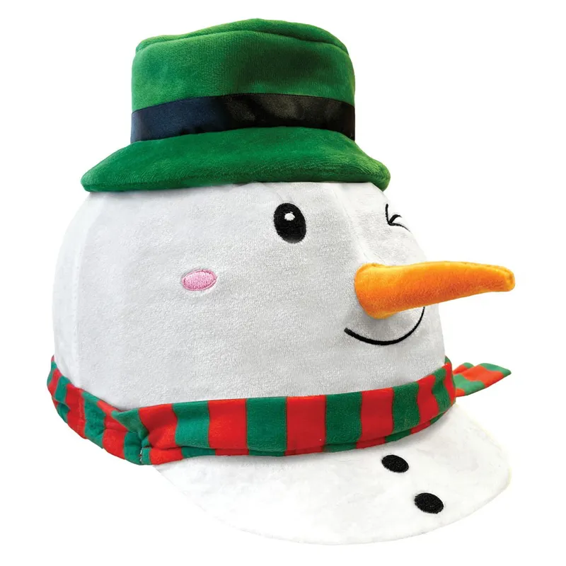 Equetech Animal Helmet Cover - Freezy Snowman