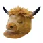 Equetech Animal Helmet Cover - Heather Highland Cow