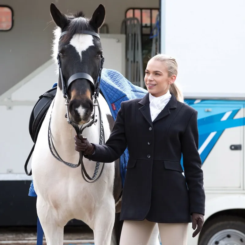 Equetech Hunt Wool Frock Women's Coat - Navy-7