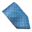 Equetech Polka Dot Junior Show Tie - Light Blue/White
