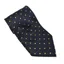 Equetech Polka Dot Adult Show Tie - Navy/Gold