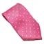 Equetech Polka Dot Adult Show Tie - Fuchsia/White