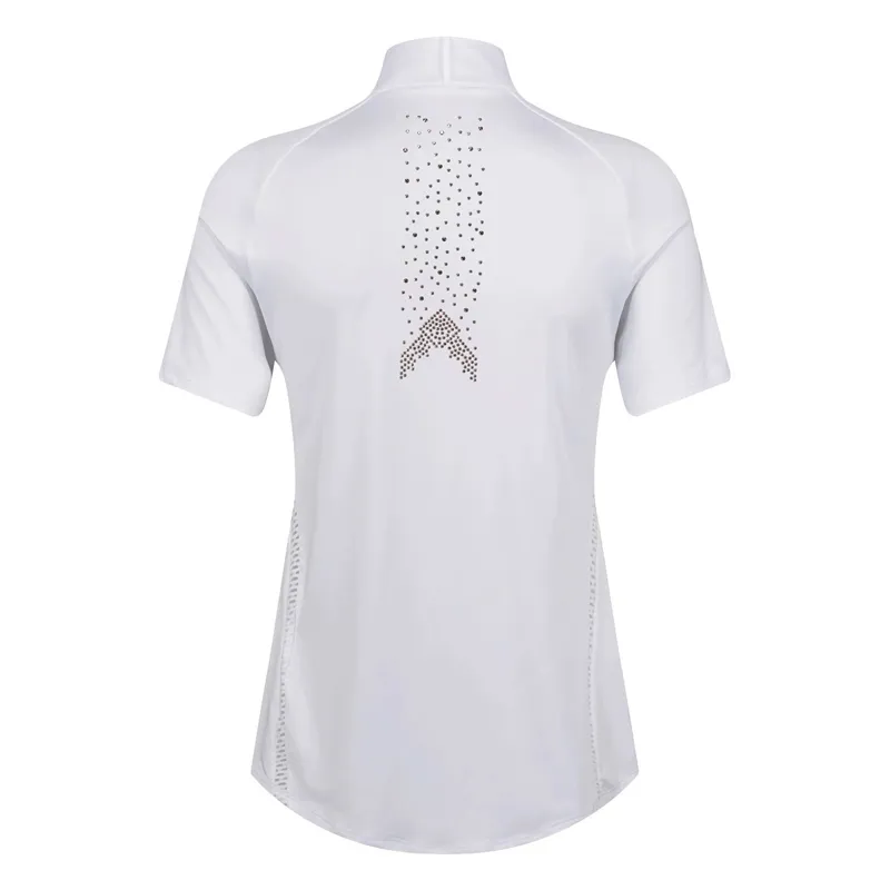 Equetech Rosalia Ladies Competition Shirt - White/Rose Gold-1