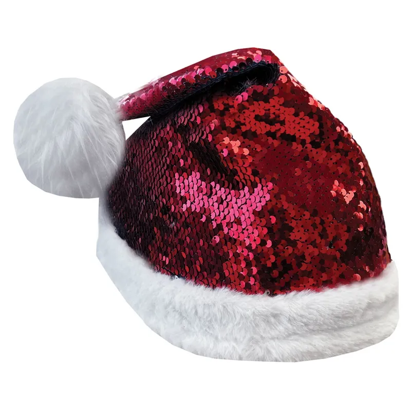 Equetech Santa Deluxe Sequin Flip Christmas Helmet Cover
