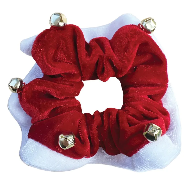Equetech Christmas Scrunchie - Red/White