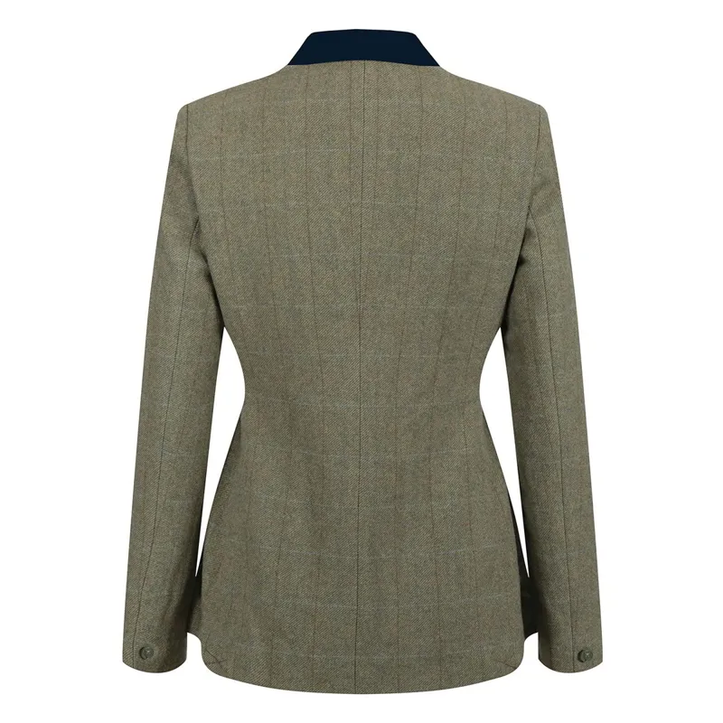 Equetech Thornborough Deluxe Tweed Womens Show Coat - Green-1