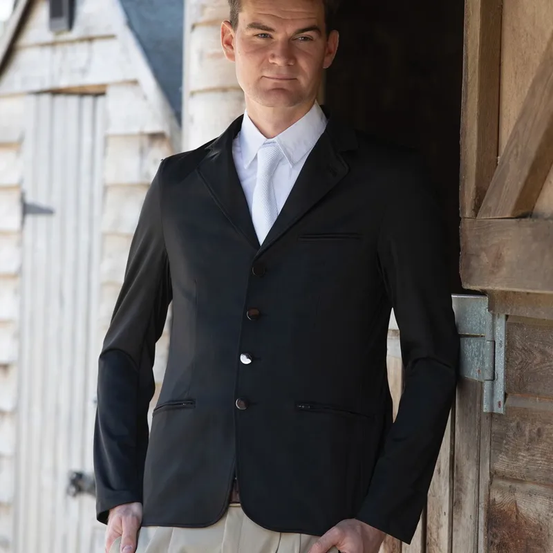 Equetech Wyatt Men's Show Coat - Black-1