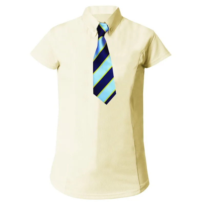 Equetech Waffle Junior Competition Shirt - Buttermilk-1